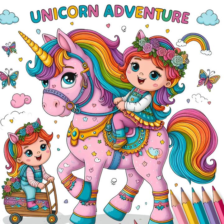 Kniha Unicorn Adventure Colorama Arts