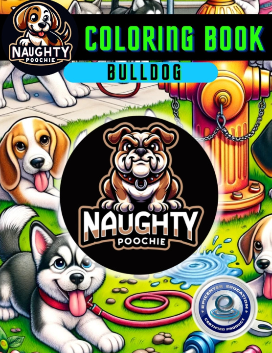 Książka Naughty Poochie Coloring Book Vanessa Perez-LeNeave