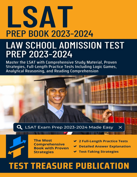 Książka LSAT Prep Book 2023-2024 Test Treasure Publication