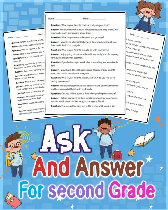 Książka ask and answer questions for second grade Deon J Kinley