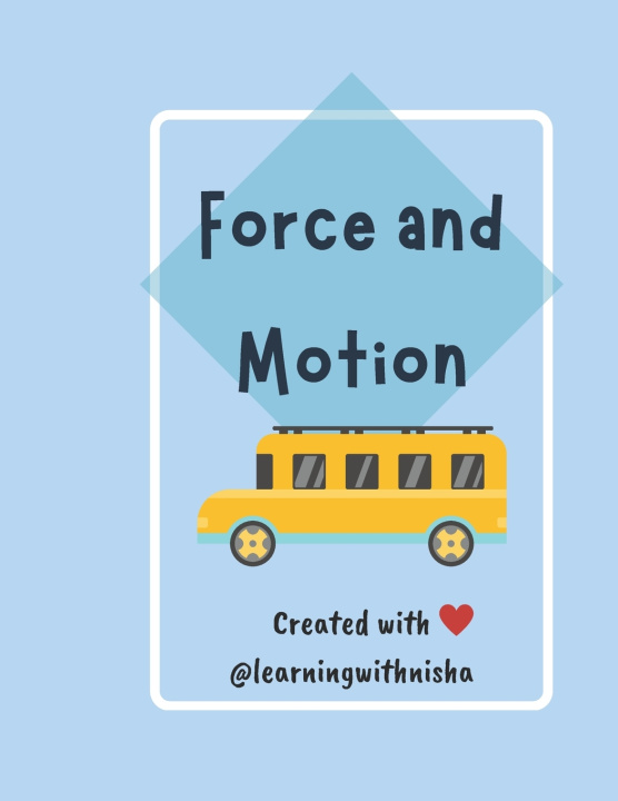 Kniha Force And Motion Nisha M