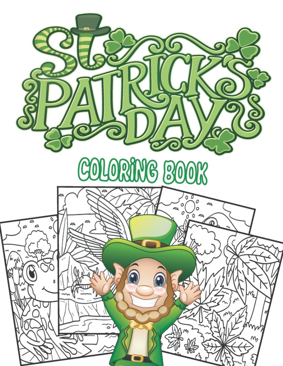 Kniha St. Patrick's Day coloring book Omiloveme Publishing