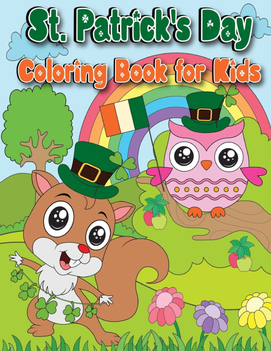 Kniha St. Patrick's Day Coloring Book Akram Belhaj