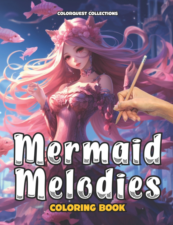 Książka Mermaid Melodies Coloring Book ColorQuest Collections