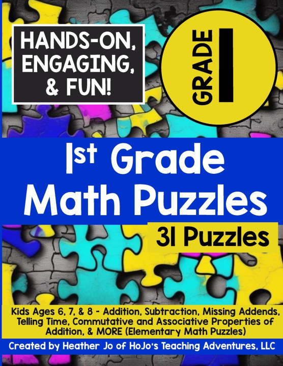 Książka 1st Grade Math Puzzles Heather Jo