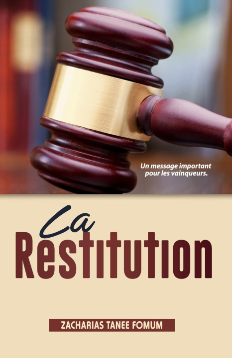 Książka La Restitution Zacharias Tanee Fomum