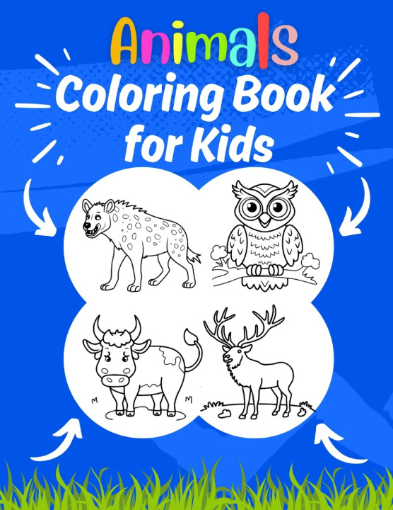 Knjiga Animals Coloring Book for Kids moppet orb
