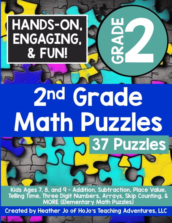 Kniha 2nd Grade Math Puzzles Heather Jo