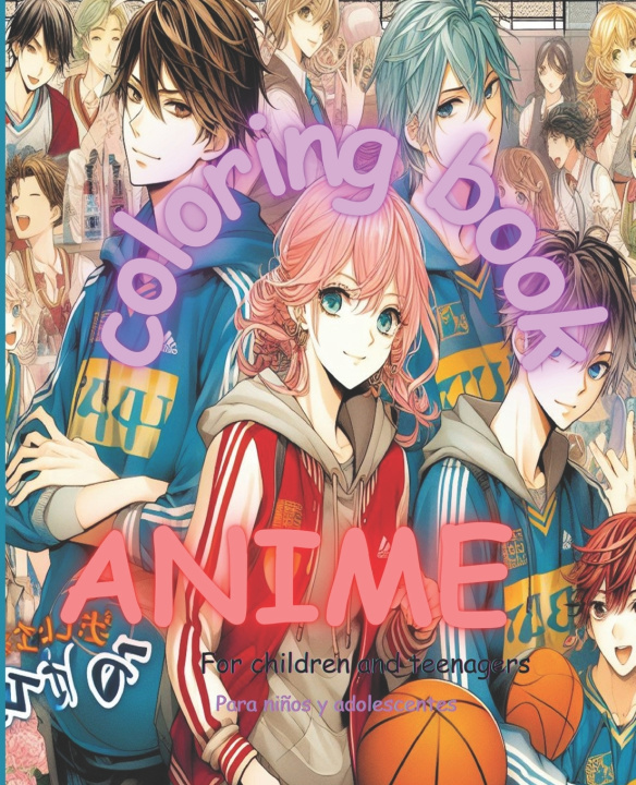 Książka Anime book coloring Rosi Gare