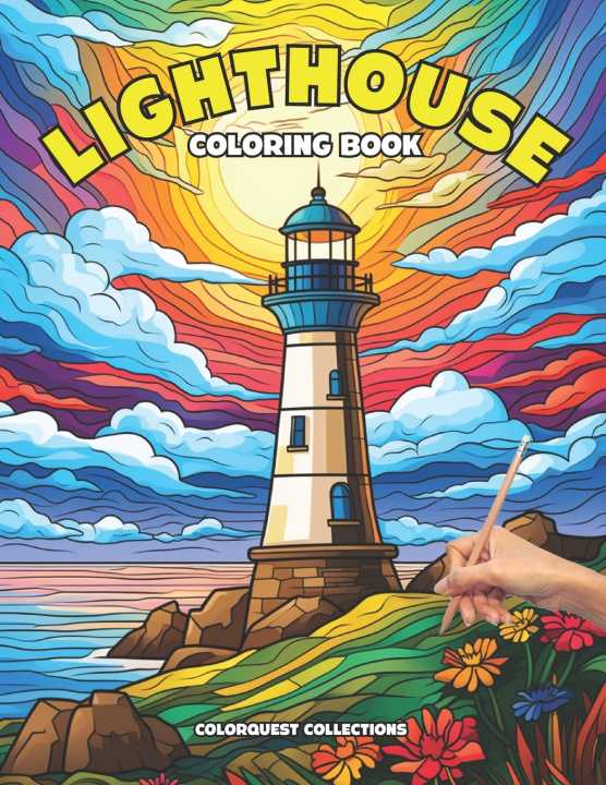 Książka Lighthouse Coloring Book Hey Sup Bye Publishing
