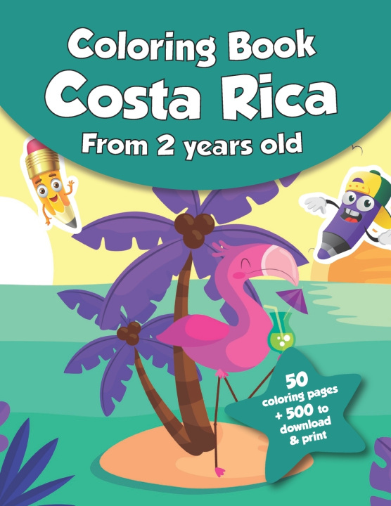 Kniha Coloring book for kids - Costa Rica (from 2 years old) CRB coloring