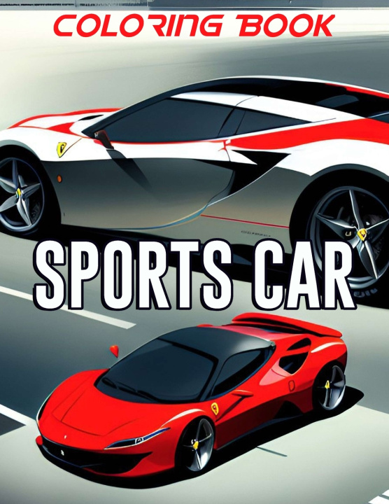Książka Sports Car Coloring Book Clemencia Duval