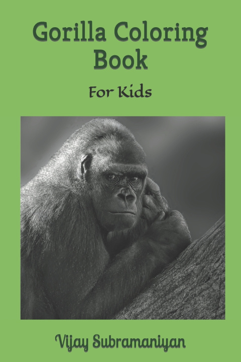 Kniha Gorilla Coloring Book Vijay Subramaniyan