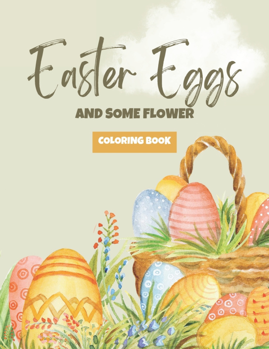 Książka Springtime Easter Egg and Flower Coloring Book Droma Simple Books