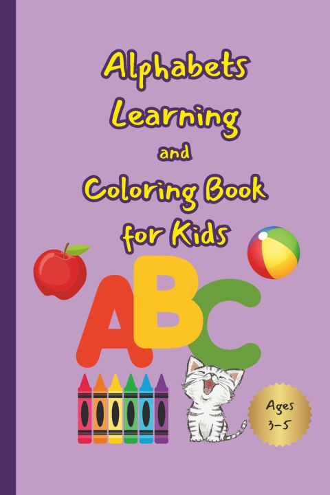 Knjiga Alphabets learning and coloring book for kids Art Cofre