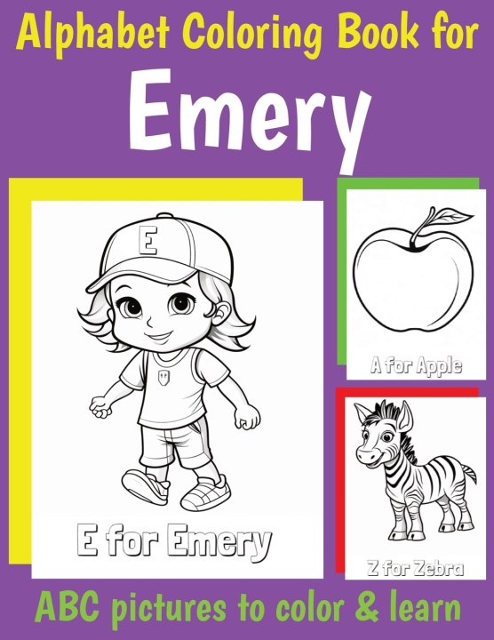 Książka ABC Coloring Book for Emery My Little Book Of