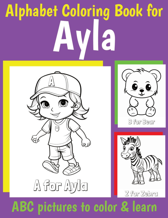 Knjiga ABC Coloring Book for Ayla My Little Book Of