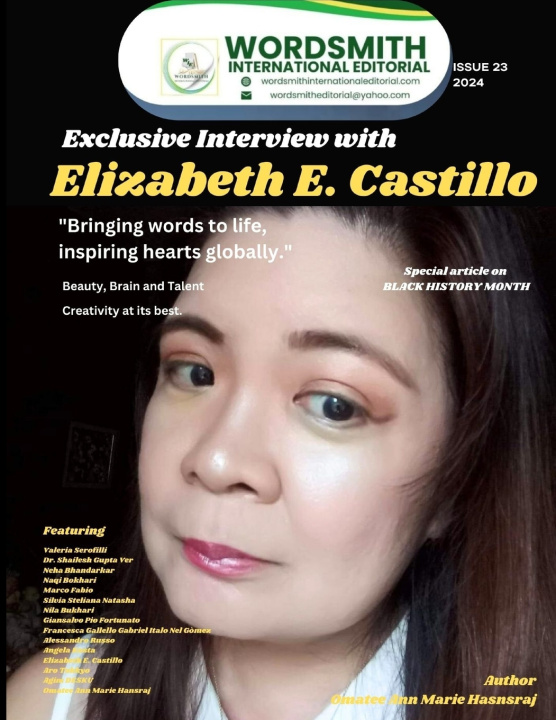 Knjiga Issue 23 Wordsmith nternational Editorial Omatee Ann Marie Hansraj