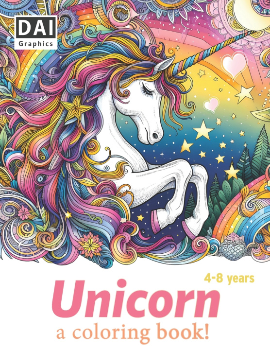 Książka Unicorn a coloring book! Lorenzo López LL