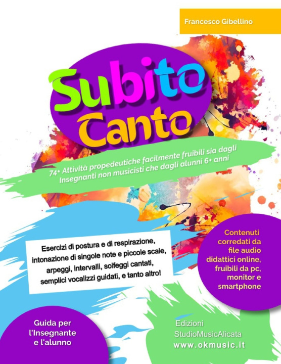 Książka SUBITO CANTO 6+ anni francesco Gibellino