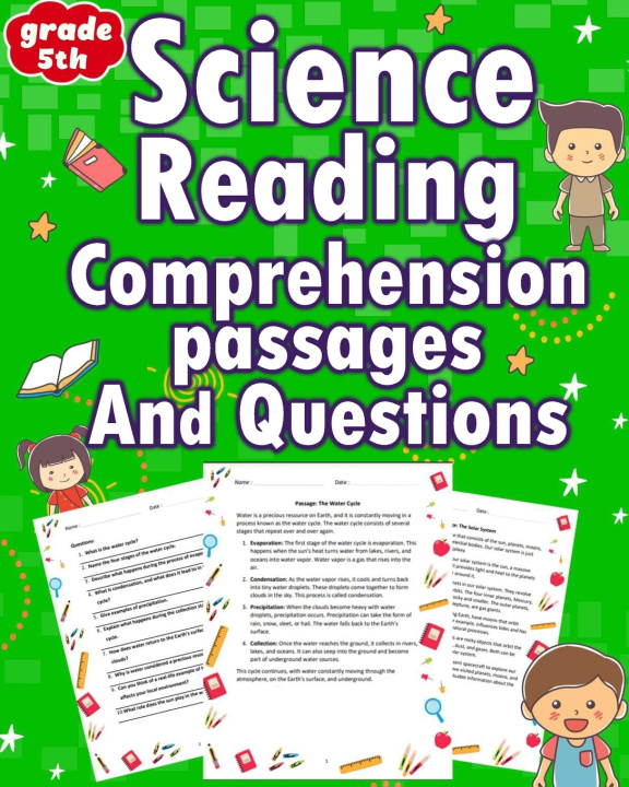 Książka science reading comprehension passages and questions for 5th grade Daniela Ramirez