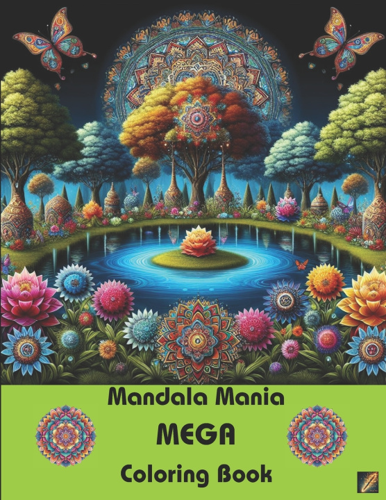 Książka Mandala Mania MEGA Coloring Book Magic Pen