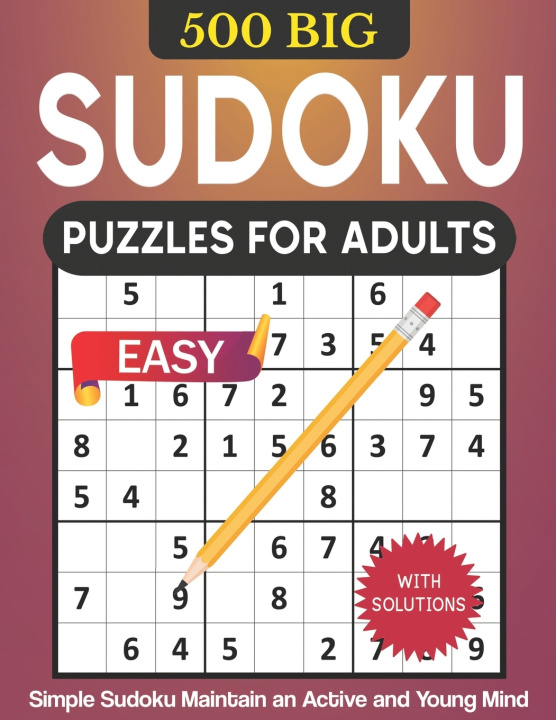 Kniha 500 BIG Sudoku Puzzles for Adults with Solutions HUNTER PUZZLERS