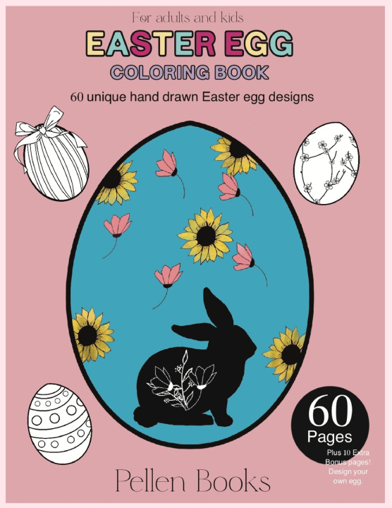 Knjiga Easter Egg Coloring Book Pellen Books