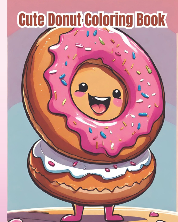 Książka Cute Donut Coloring Book Dana Nguyen