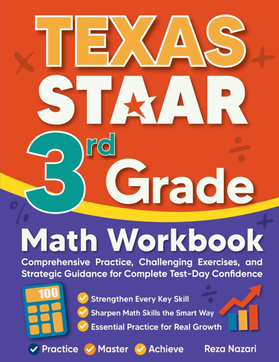 Kniha Texas STAAR 3rd Grade Math Workbook Reza Nazari