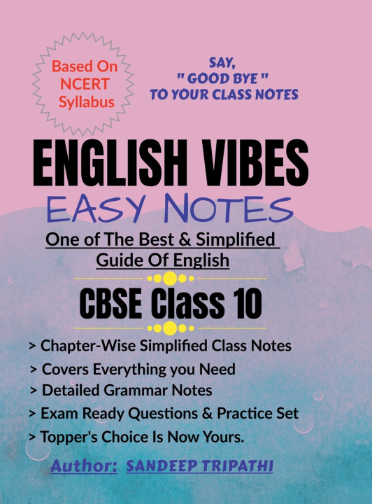 Knjiga English Vibes Easy Notes CBSE X Sandeep Tripathi