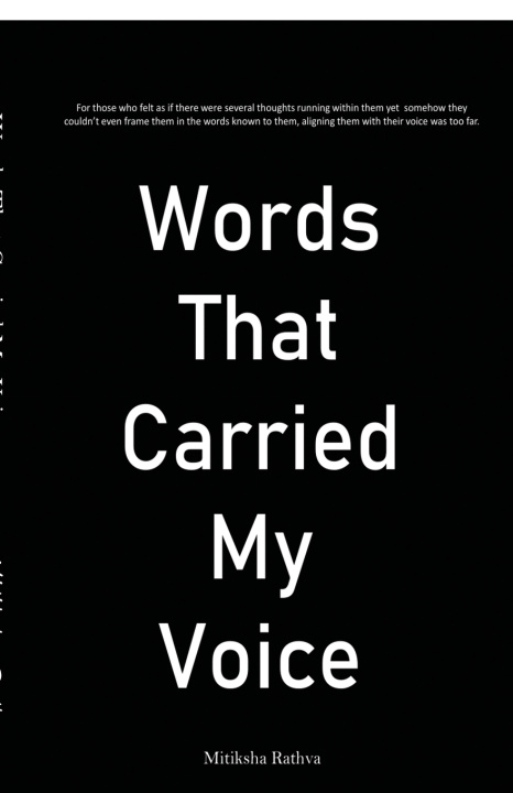 Kniha Words that carried my voice Mitiksha Rathva