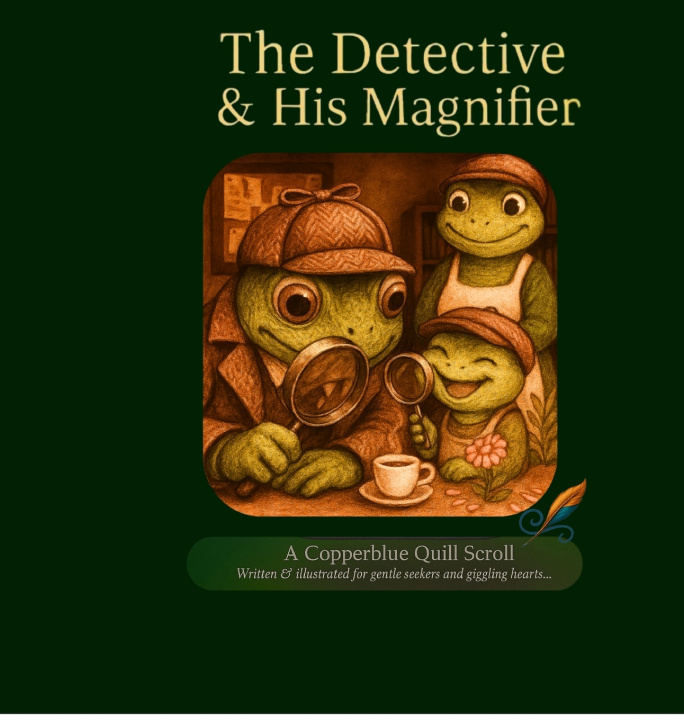 Kniha The Detective and His Magnifier Copperblue Quill