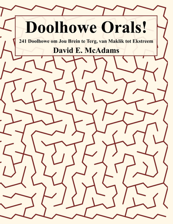 Kniha Doolhowe Orals! David E. McAdams