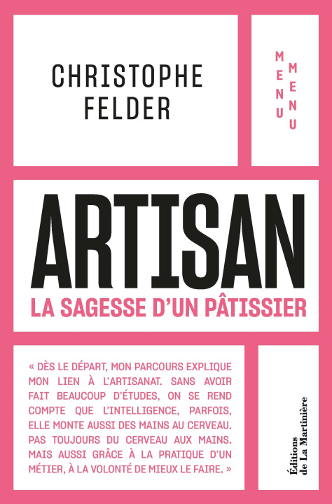 Kniha Pâtissier Christopher Felder
