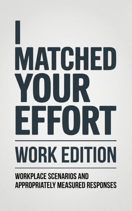 Kniha I Matched Your Effort Graphics By Craig