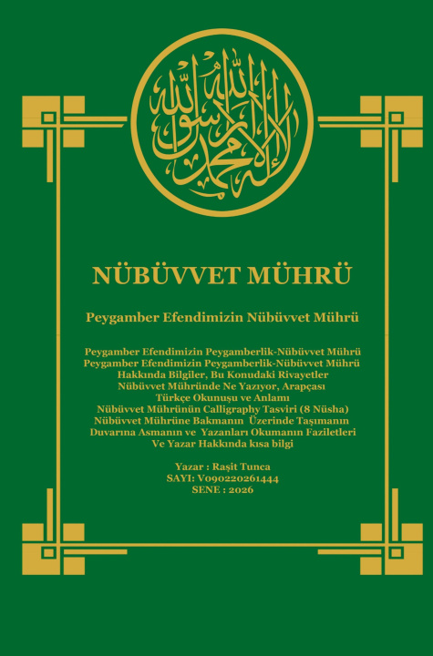 Kniha Peygamber Efendimizin Nübüvvet Mührü Rasit Tunca
