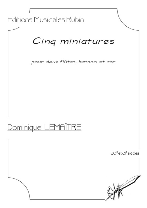 Kniha Cinq miniatures 