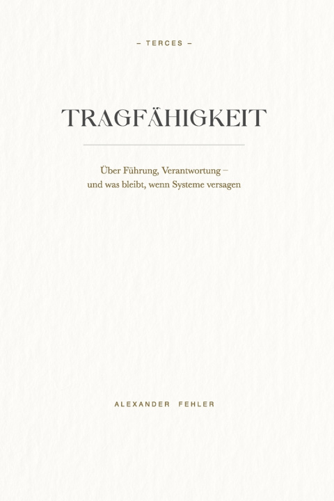 Kniha TRAGFÄHIGKEIT Alexander Fehler