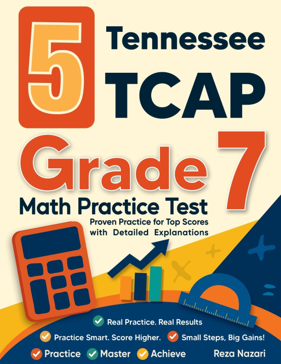 Knjiga 5 Tennessee TCAP Grade 7 Math Practice Tests Reza Nazari