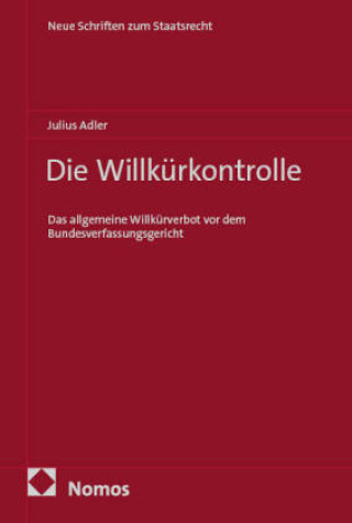 Kniha Die Willkürkontrolle Adler