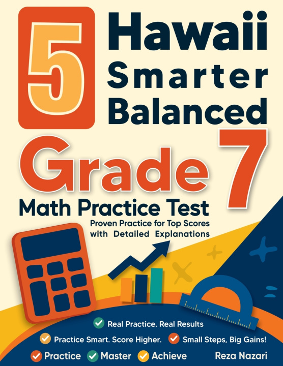 Kniha 5 Hawaii Smarter Balanced Grade 7 Math Practice Tests Reza Nazari