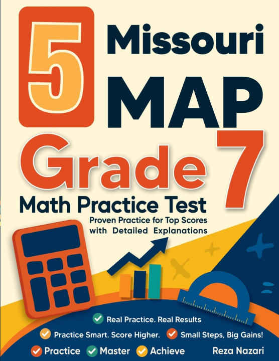 Kniha 5 Missouri MAP Grade 7 Math Practice Tests Nazari