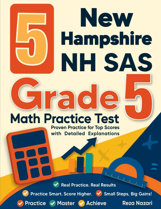Kniha 5 New Hampshire NH SAS Grade 5 Math Practice Tests Reza Nazari