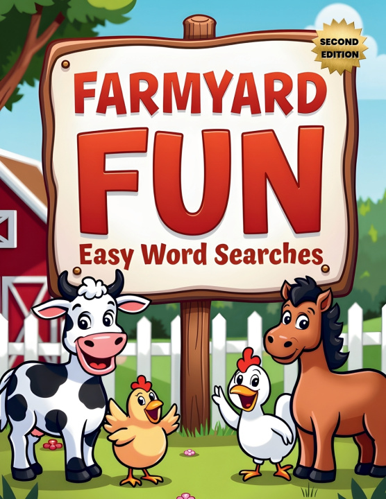 Kniha Farmyard Fun Easy Word Searches (Second Edition) Everlee Austin