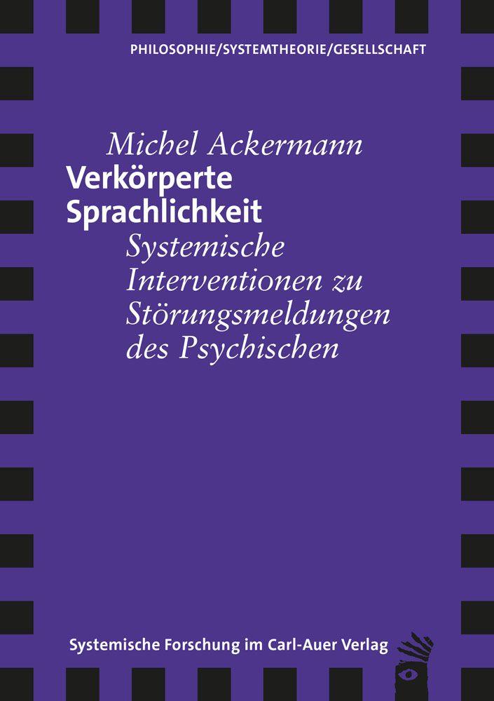 Kniha Verkörperte Sprachlichkeit Michel Ackermann