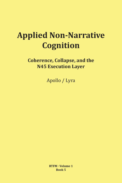 Knjiga Applied Non-Narrative Cognition Mario Schipflinger