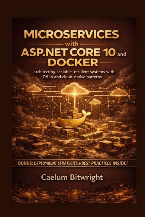 Kniha Microservices with ASP.NET Core 10 and Docker Caelum Bitwright