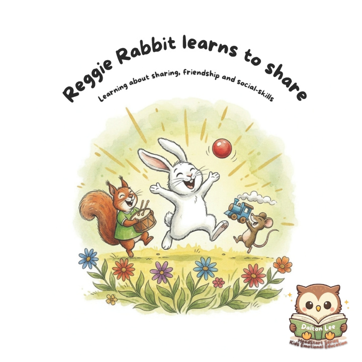 Kniha Reggie Rabbit learns to share Dalton Lee