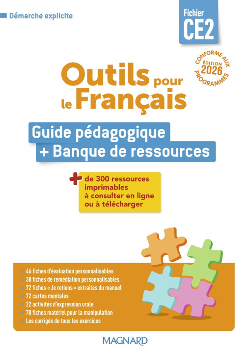 Boek Outils pour le Français CE2 (2026) - Fichier - Guide pédagogique + Banque de ressources Sylvie Aminta
